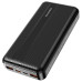 Power bank 10000 mAh BOROFONE чорний портативний зовнішній акумулятор зарядний пристрій повербанк usb Type-C