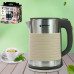 Электрический чайник 2,5 л металлический Hoffmans Electronics HM-2545 Электрочайник для дома 2000W Бежевый