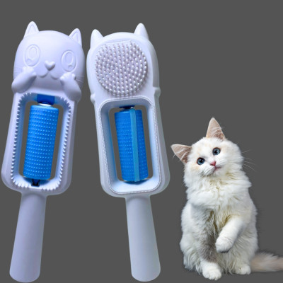 Гребінець для вичісування домашніх тварин Pet brus Щітка для сухого та вологого грумінгу 4в1