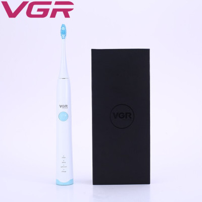 Електрична зубна щітка VGR V 801 ультразвукова USB електрощітка на акумуляторі пульсуюча