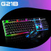 Ігрова клавіатура і мишка, що світиться, Gaming G21B ультратонка механічний ігровий набір