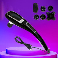 Вибрационный ручной массажер Body Massager JY-8820B для всего тела многофункциональный с 6 насадками