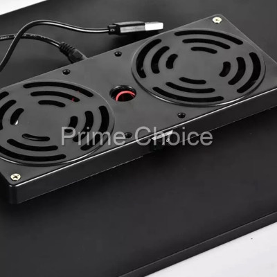 Столик трансформер для ноутбука складаний з вентилятором і кольором Laptop Table T8 набір з USB лампою