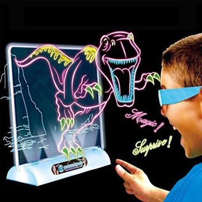 Дошка для малювання з ефектом 3D Magic Drawing Board Планшет для дітей 3д Набір для дитячої творчості