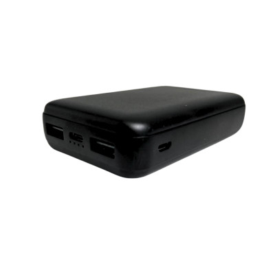 Зовнішній акумулятор з дисплеєм Power Bank MMCtech 12000 mAh Повербанк Чорний