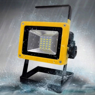 Акумуляторний переносний прожектор Led FloodLight 30W ручний світлодіодний ліхтар на підставці