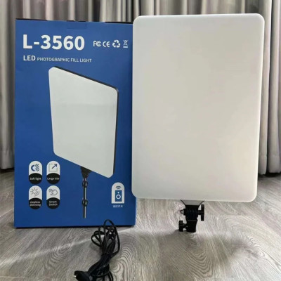 Прямокутна світлодіодна лампа з пультом L-3560 портативне LED відеосвітло 51х35cм для блогерів візажистів