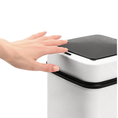 Мусорное ведро сенсорное с автоматической крышкой 10л Sensor Trash Box умное смарт на батарейках для кухни