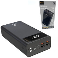 Power bank 40000 mAh Повербанк зарядка для телефону LENYES швидкий зарядний пристрій USB Type-C Lightning