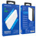 Power bank 10000 mAh BOROFONE білий портативний зовнішній акумулятор універсальний зарядний пристрій повербанк usb Type-C