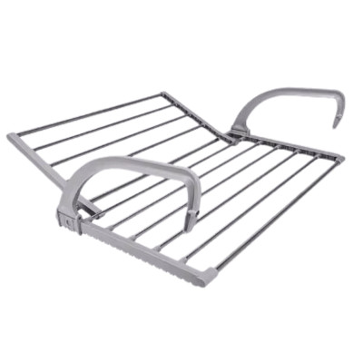 Розкладна сушарка для білизни на балкон вікно Folding Clothes Hanger 3269В Подвійне сушіння для одягу на батарею