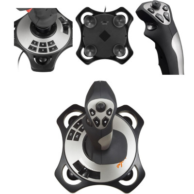 Штурвал джойстик для пк ігровий провідний Flight Stick PXN 2113 PRO для авіасимулятора керування літаком