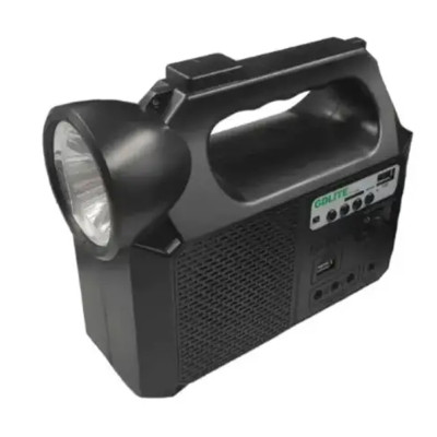 Портативна сонячна система GD 8017 автономна електростанція Power bank ліхтар радіо Bluetooth колонка