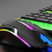 Дротова клавіатура з мишкою LED Keyboard Mouse KM 5003 Ігровий набір з підсвічуванням для комп'ютера