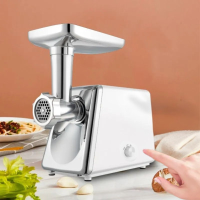 Мясорубка электрическая Hoffmans HM-280 Шнековая электромясорубка 2000W домашняя кухонная мясорубка для фарша Белая