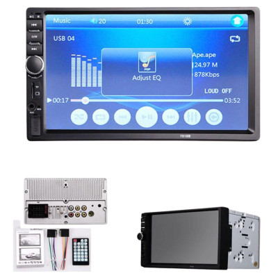 Автомагнітола 2din 7018G GPS Авто магнітола Автозвук з Bluetooth AUX USB FM AVI SD дисплей сенсор 7