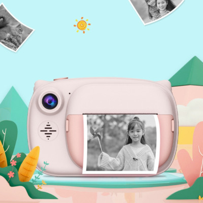 Термопапір в рулоні для дитячого фотоапарата та міні принтера набір фотопаперу 5 рулонів 55х27мм