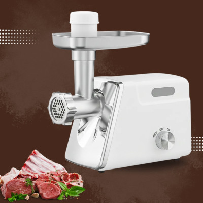 Мясорубка электрическая Hoffmans HM-280 Шнековая электромясорубка 2000W домашняя кухонная мясорубка для фарша Белая