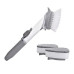 Щетка с дозатором для мытья посуды Automatic Decontamination Wok Brush с насадками многофункциональная