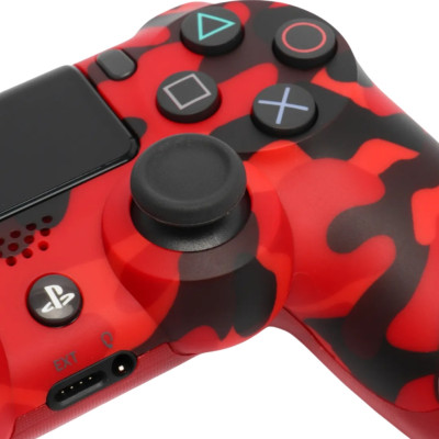 Джойстик геймпад DualShock 4 Red Camo бездротовий багатофункціональний контролер для PS4 червоний
