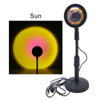 Проекционный светильник Sunset Lamp желтый закат USB светильник проектор солнце атмосферная лампа для фото
