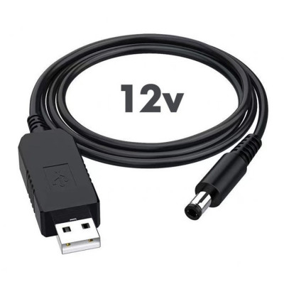 USB кабель для роутера від Power Bank перехідник перетворювач 12V кабель живлення від повербанку
