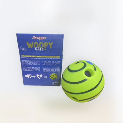 Іграшка інтерактивна для собак Хіхикаючий м'яч WOOPY BALL 14 см для тренувань спорту домашніх тварин