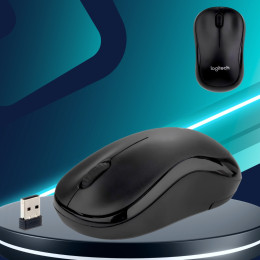 Миша бездротова оптична Logitech M186 універсальна мишка USB для ноутбука комп'ютера