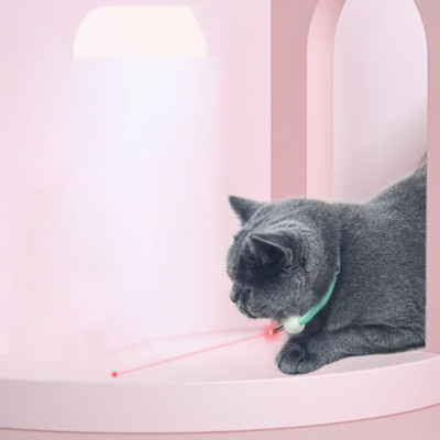 Розумний лазерний нашийник для кішок Smart Laser Collar Смарт іграшка з лазерною указкою