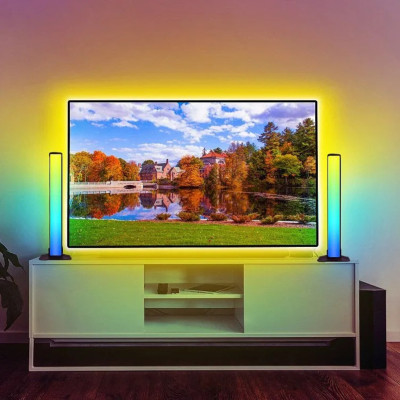 Світлодіодні світильники RGB Настільні панелі 10W з APP SMART та пультом Фонове LED світло комплект 2 шт