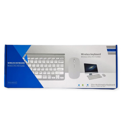 Клавиатура и мышь ультратонкая беспроводная Ultra thin Combo универсальная