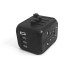Універсальний мережевий USB адаптер для подорожей та дому Travel Adapter перехідник для розеток Чорний