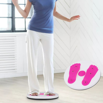 Обертовий спортивний диск WAIST TWISTING з масажним ефектом для ніг і талії підлоговий