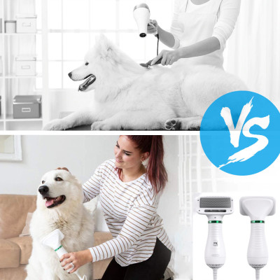Щётка фен для шерсти собак и кошек 2в1 для груминга животных PET Grooming Dryer массажёр расчёска для шерсти