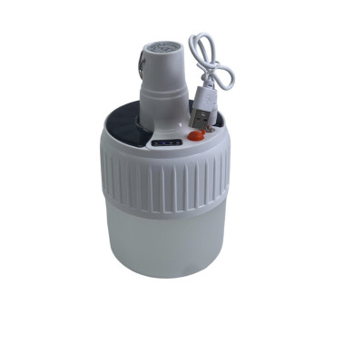 Ліхтар підвісний з акумулятором з USB заряджання Solar Lamp JK 24 LED Лампа на сонячній батареї для кемпінгу з гачком