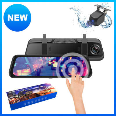 Дзеркало відеореєстратор і задня камера для паркування і запису DVR MR-10 Night vision FULL HD 10 дюймів