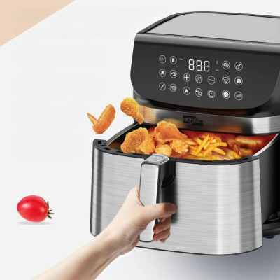 Аерофритюрниця безмасляна сенсорна ZP-110 мультипіч 3500W на 10,5л з таймером та знімною чашею для дому