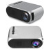 Портативний міні проектор Projector LED YG320 Mini сірий з динаміком для дому лед проектор кишеньковий домашній