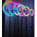 Світлодіодна кільцева лампа RGB 3D 30 см зі штативом 2 м кольорова двостороння LED Селфі кільце від USB
