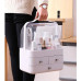 Органайзер для косметики Пилезахисний Водонепроникний Cosmetic Storage Box LD 288 Двох'ярусний бокс Сірий
