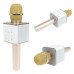 Мікрофон караоке дитячий бездротовий Q7 Золото Gold USB Bluetooth з чохлом Іграшка мікрофон з динаміком