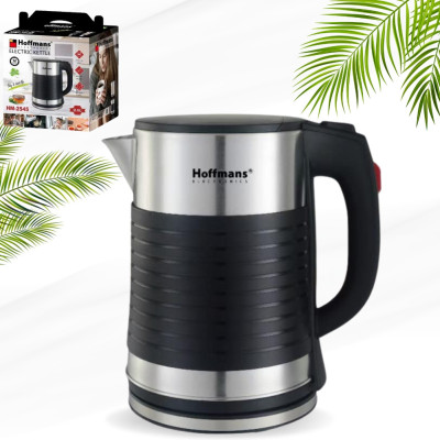 Электрочайник 2,5 л металлический Hoffmans Electronics HM-2545 Электрический чайник для дома 2000W Черный