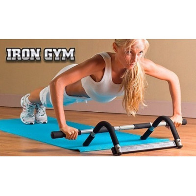Домашній турнік тренажер бруси в дверний проріз Iron Gym 3в1 Айрон Жим