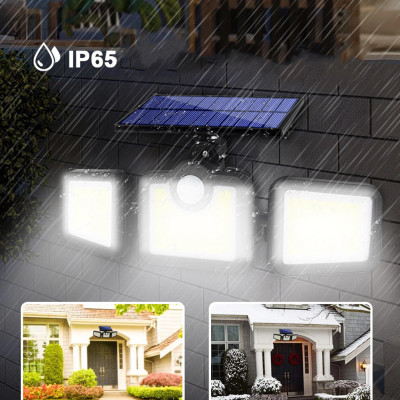 Вуличний прожектор Split solar Wall lamp NF 1725 ліхтар з датчиком руху і сонячною панеллю
