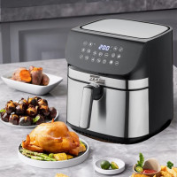 Аерофритюрниця безмасляна сенсорна ZP-110 мультипіч 3500W на 10,5л з таймером та знімною чашею для дому