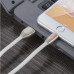 USB кабель для зарядки гаджетов и передачи данных Lightning 1м провод с функцией быстрой зарядки 2.4A