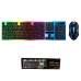 Дротова клавіатура з мишкою LED Keyboard Mouse KM 5003 Ігровий набір з підсвічуванням для комп'ютера