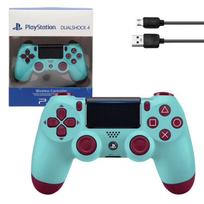 Джойстик DualShock 4 Berry Blue бездротовий багатофункціональний геймпад для PS4 бірюзовий