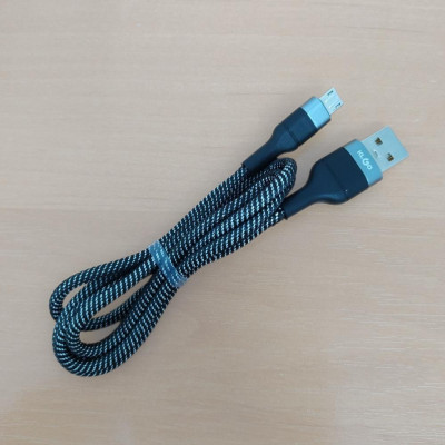 USB кабель для швидкої зарядки мікро юсб S-45 для телефону і передачі даних miсro USB Провід плетений 1м