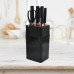 Набір кухонних ножів Knife Set 7 предметів на підставці з нержавіючої сталі